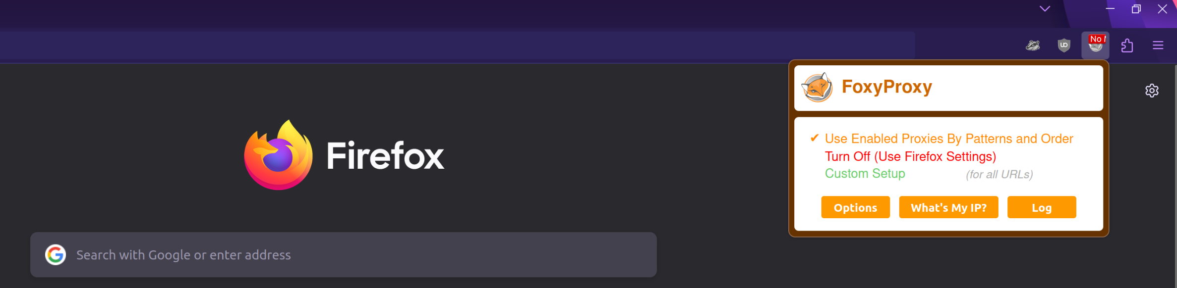 Install FoxyProxy