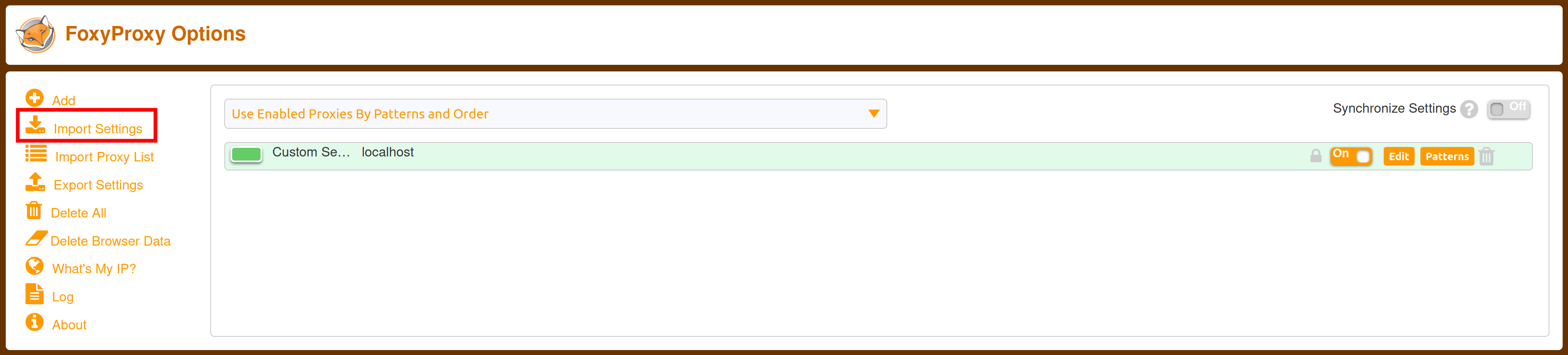 Import an existing Configuration